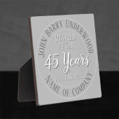 Long Service Award of Retirement Plaque Fotoplaat