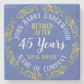 Long Service Award of Retirement Stenen Onderzetter (Voorkant)