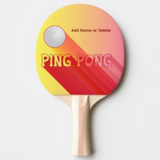 Long Shadow Personalisatie Gradiant Kleuren Sport Tafeltennisbatje