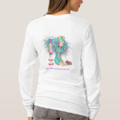 Long Sleeve I give shots and second chances. Nurse T-shirt (Achterkant)