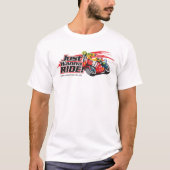 Long Sleeve JustWannaRide Tee(white) T-shirt (Voorkant)
