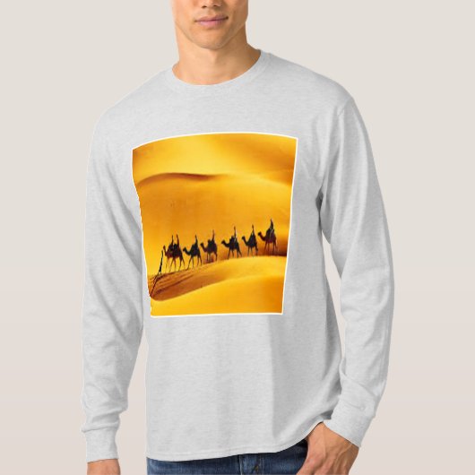 Long Sleeve T-Shirt ash  SAHARA  TOURISM (Voorkant)