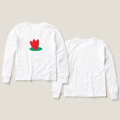  long sleeve T-Shirt with flower on a pond (Voorkant /achterkant)