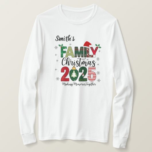 Long-sleeved Christmas T-shirt 2025 (Design voorkant)