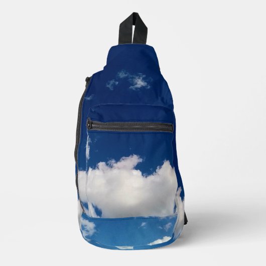 Long soft cloud sling bag (Voorkant)