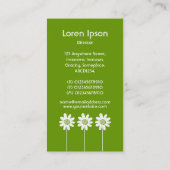 Long Stem Flower VI - Avocado Green Visitekaartje (Achterkant)
