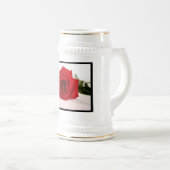 Long Stem Red Rose Beer Stein Bierpul (Voorkant rechts)