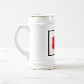 Long Stem Red Rose Beer Stein Bierpul (Links)