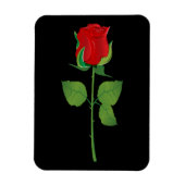 Long Stem Red Rose Magneet (Verticaal)