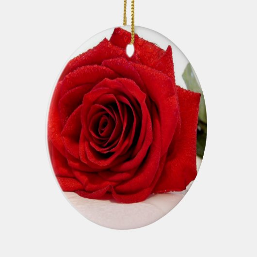 Long Stem Red Rose Ornament (Rechts)