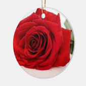 Long Stem Red Rose Ornament (Links)