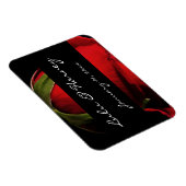 Long Stem Red Rose Personal Wedding Magneet (Rechterzijde)