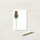 Long Stemmed Chocolate Roos Valentijnsdag Snoep Post-it® Notes (Op bureau)