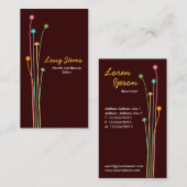 Long Stems - donkerbruin Visitekaartje (Voorkant / Achterkant)