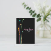 Long Stems - zwart (chubby) Visitekaartje (Staand voorkant)