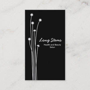 Long Stems - zwart en wit (Gold Kaart) Visitekaartje