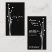 Long Stems — zwart en wit Visitekaartje (Voorkant / Achterkant)