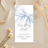 Long Story Short | Elegant Bow Bookmark Wedding Save The Date