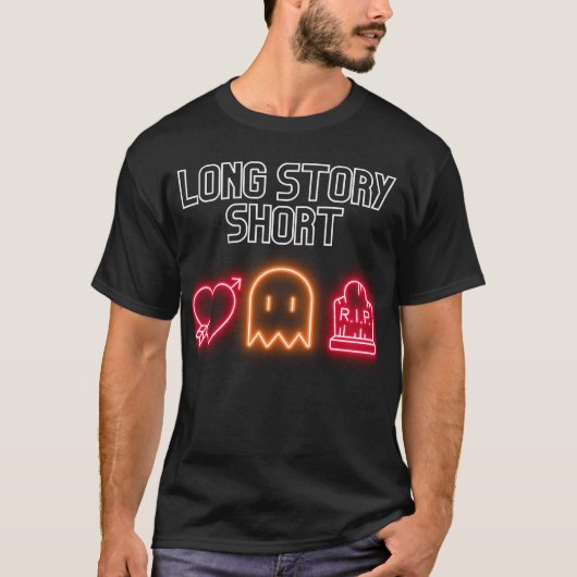 Long Story Short Ghost T-shirt (Voorkant)
