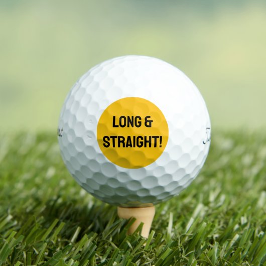 LONG & STRAIGHT Aangepaste Golfbal Golfballen (Insitu Shirt)