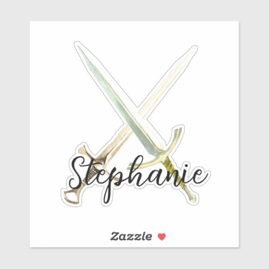 Long Sword HEMA Personalized Sticker (Vel)