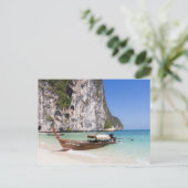 Long Tail Boat Briefkaart (Staand voorkant)