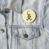 Long Tailing Monkey Ronde Button 5,7 Cm (In situ)