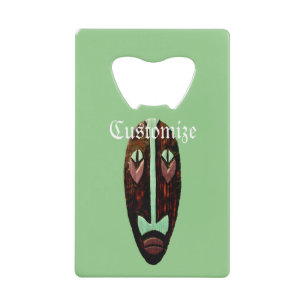Long Tiki Mask Thunder_Cove Creditkaart Flessenopener