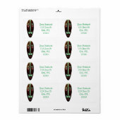 Long Tiki Mask Thunder_Cove Etiket (Full Sheet)