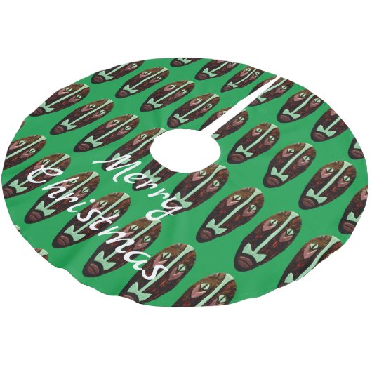Long Tiki Mask Thunder_Cove Kerstboom Rok (Gekanteld)