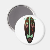 Long Tiki Mask Thunder_Cove Magneet (Voorkant / Achterkant)