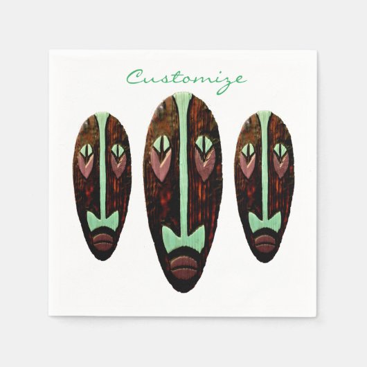 Long Tiki Mask Thunder_Cove Servet (Voorkant)