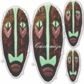 Long Tiki Mask Thunder_Cove Sticker (Voorkant)
