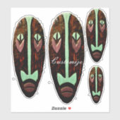 Long Tiki Mask Thunder_Cove Sticker (Vel)