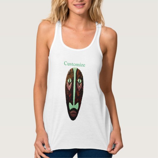 Long Tiki Mask Thunder_Cove Tanktop (Voorkant)