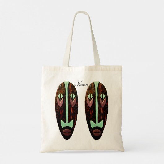 Long Tiki Mask Thunder_Cove Tote Bag (Achterkant)