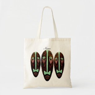 Long Tiki Mask Thunder_Cove Tote Bag