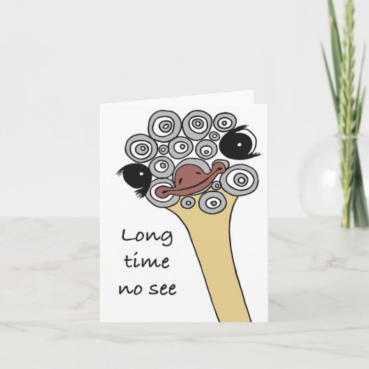 Long time no see card (Voorkant)