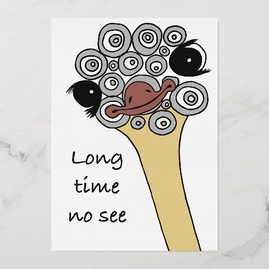 Long time no see – let’s meet again folie uitnodiging (Voorkant)