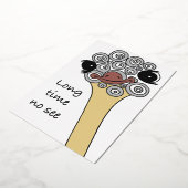 Long time no see – let’s meet again folie uitnodiging (Gedraaid)