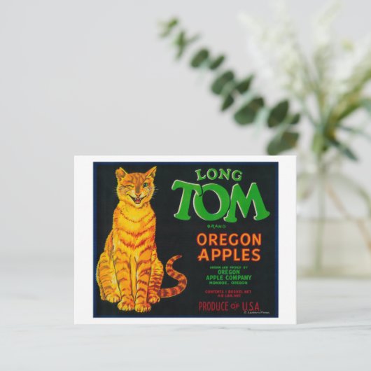 Long Tom Apple Crate LabelMonroe, OF Briefkaart (Staand voorkant)