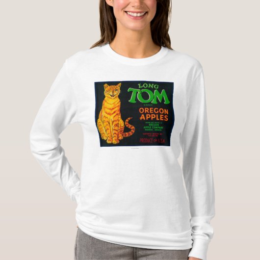 Long Tom Apple Crate LabelMonroe, OF T-shirt (Voorkant)