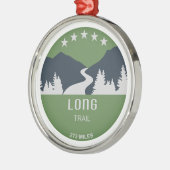 Long Trail Vermont Metalen Ornament (Links)
