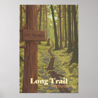 Long Trail Vermont Reisposter Poster
