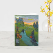 Long Walch Uphill Note Card Kaart (Gele Bloem)