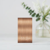 Long Wavy Blonde Hair 3 Stylist Visitekaartjes (Staand voorkant)