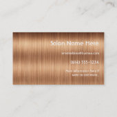 Long Wavy Blonde Hair 3 Stylist Visitekaartjes (Achterkant)