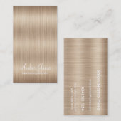 Long Wavy Blonde Hair 5 Stylist Visitekaartjes (Voorkant / Achterkant)