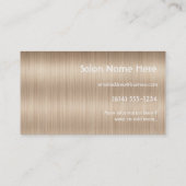 Long Wavy Blonde Hair 5 Stylist Visitekaartjes (Achterkant)