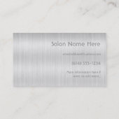 Long Wavy White Hair Colorist Visitekaartje (Achterkant)